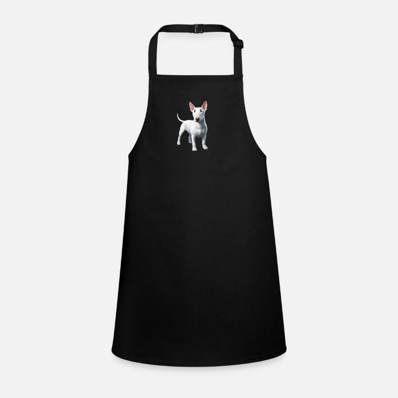 Miniatur Bullterrier Weiß Schürze für Kinder