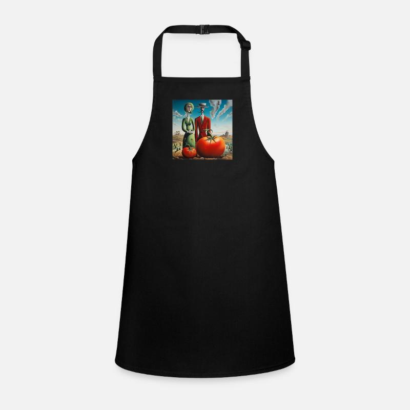 Tomato Farm Couple Tomato Landscape Surreal Children's Apron