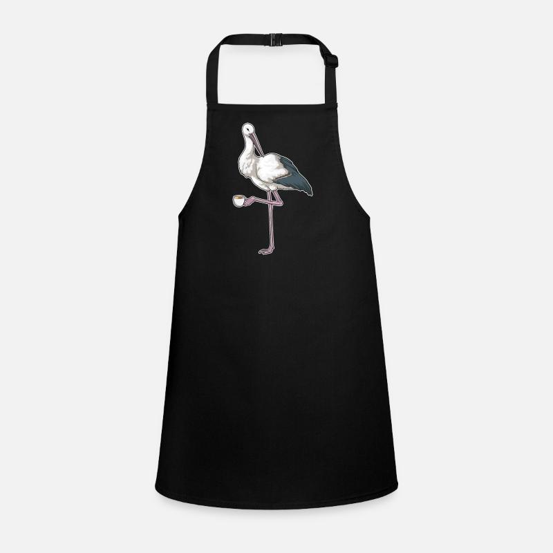 Tasse de café cigogne Tablier Enfant