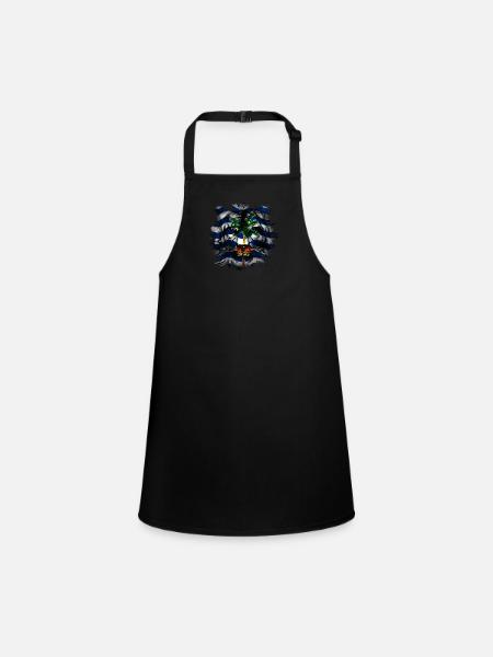 British Indian Ocean Territory - Children's Apron - black - Front