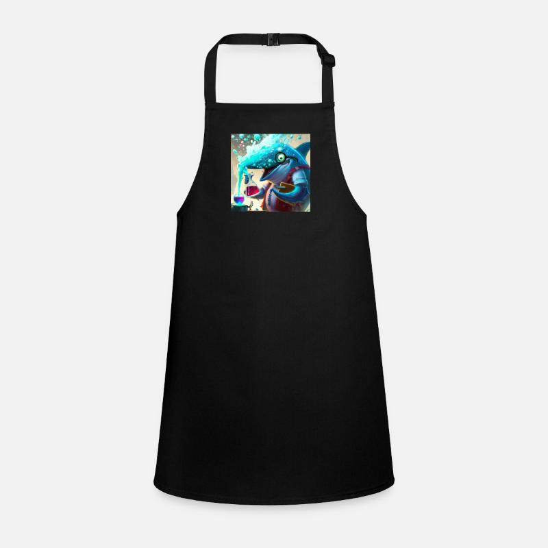 Mad dolphin scientist experimenting Children's Apron