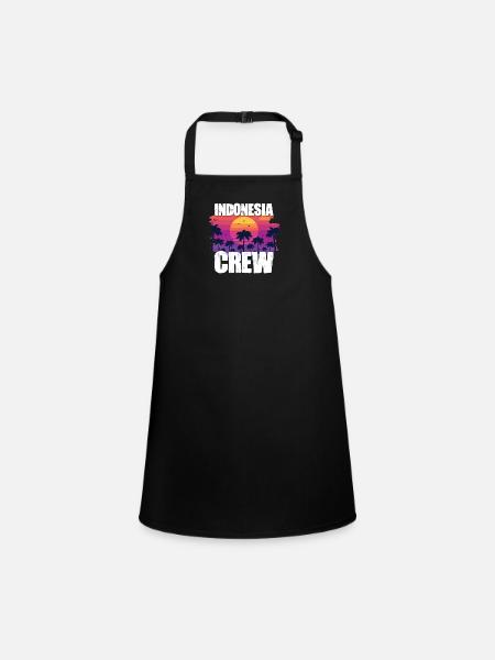 Indonesia Holidays - Children's Apron - black - Front