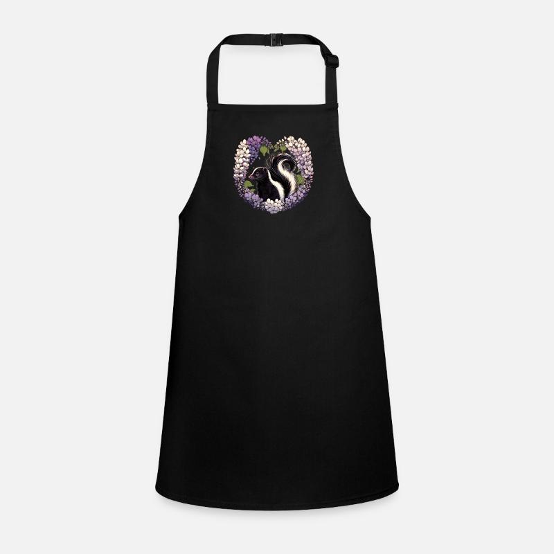 Spring Skunk Lilacs Children's Apron
