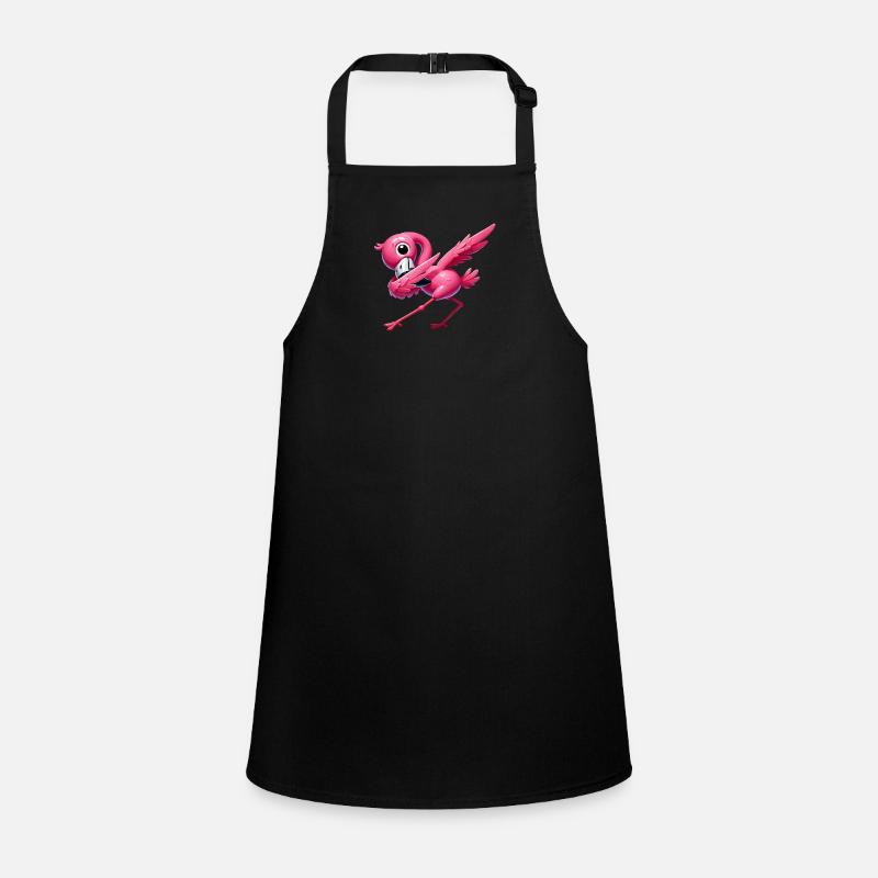 Flamingo Dabbing Children's Apron