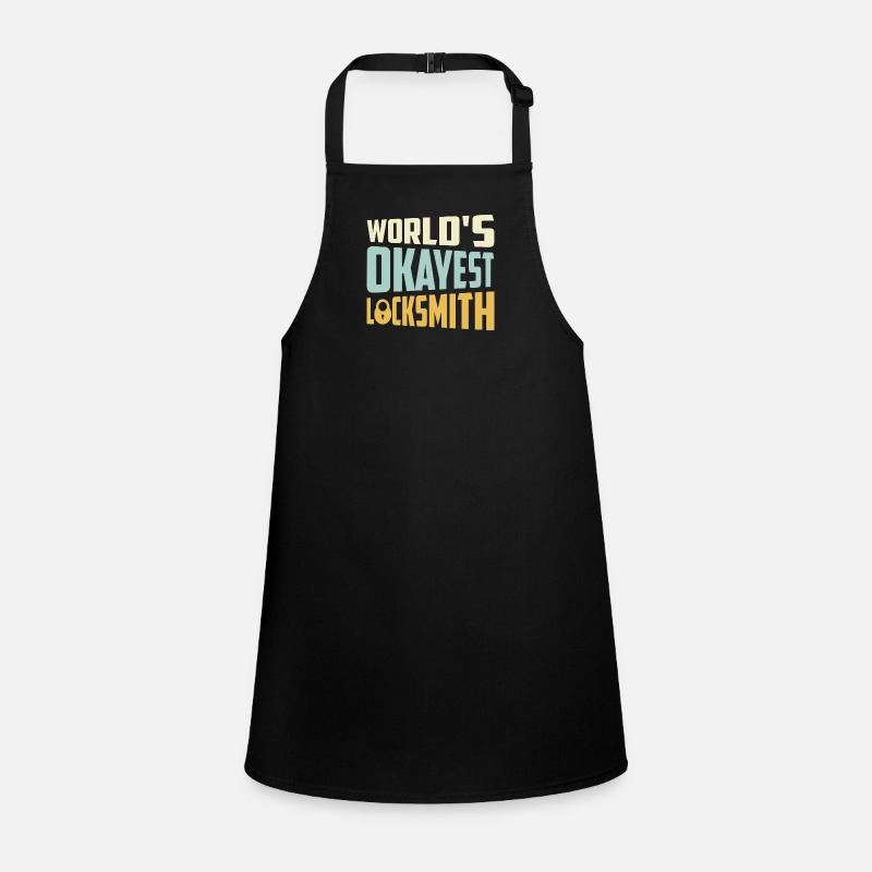 World's Okayest Locksmith Lockpicker Pick Locks Children's Apron