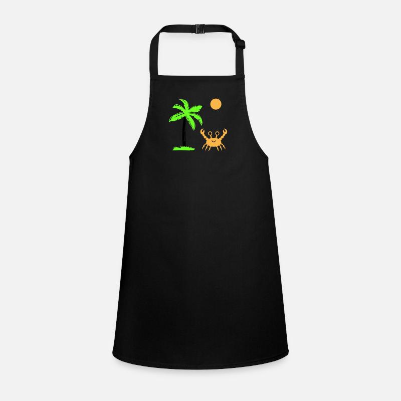 Crabe, Soleil, Paume Tablier Enfant