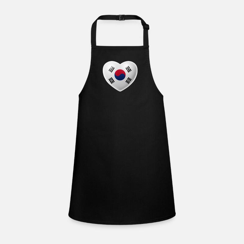 Herz (Südkorea / Daehan Minguk) Schürze für Kinder