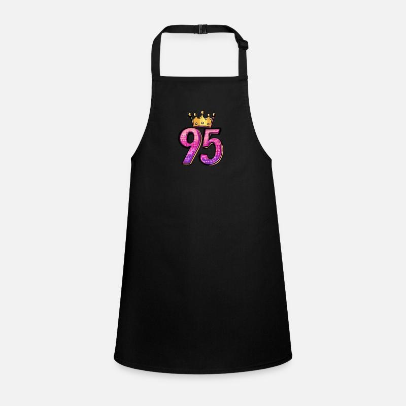 95 Numéro Jersey Couronne Tablier Enfant