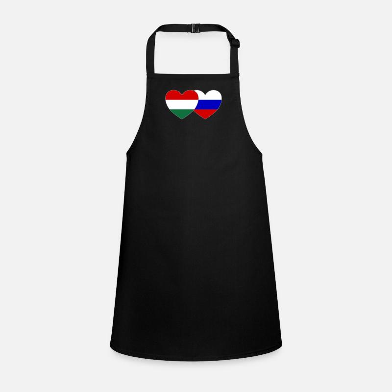 Hongrie Russie Drapeau Cœur Tablier Enfant