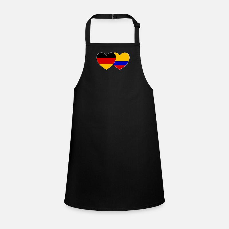 Deutschland Kolumbien Flagge Schürze für Kinder