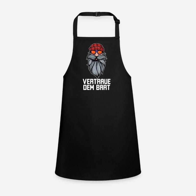 Humorous Beard Goatbeard Statement Beard Hairstyle Children's Apron
