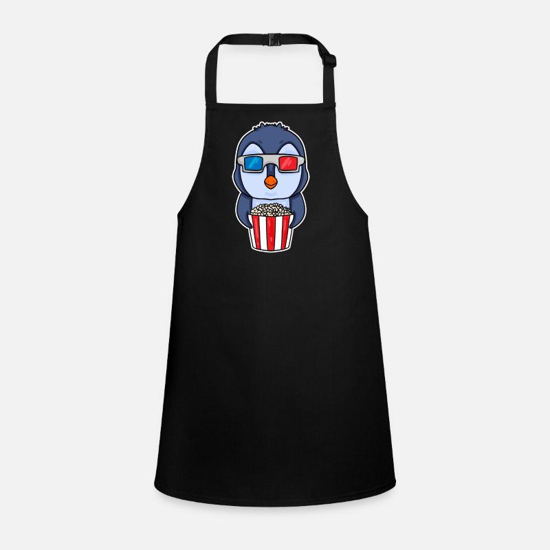 Popcorn Cinema Penguin Tablier Enfant