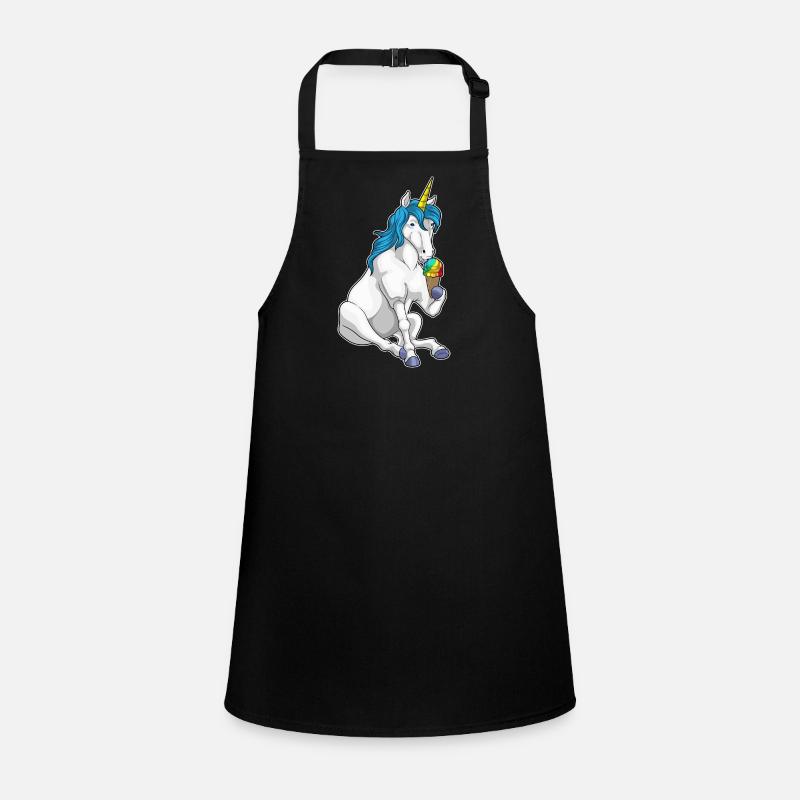 Glace à la gaufre Licorne Tablier Enfant