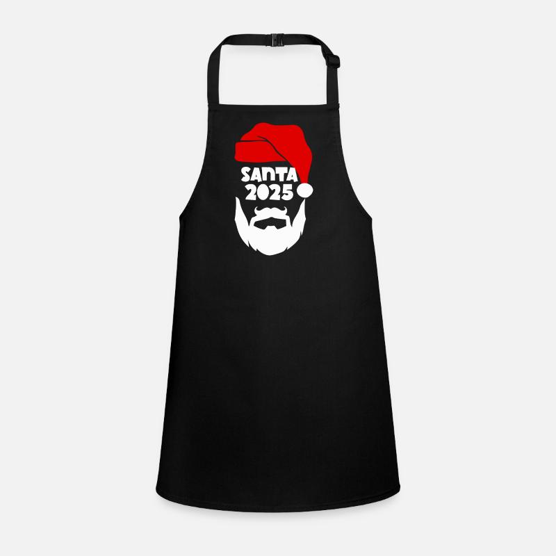 Santa 2025 Silhouette Tee Children's Apron