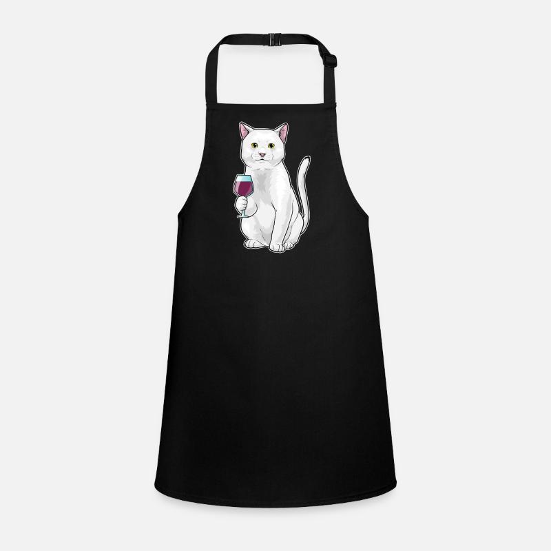 Vin rouge Cat Tablier Enfant