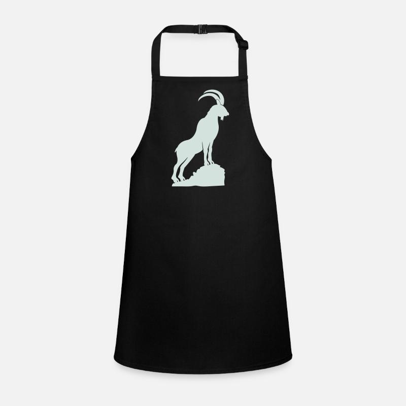 Capricorn Silhouette Mountain Peaks Children's Apron