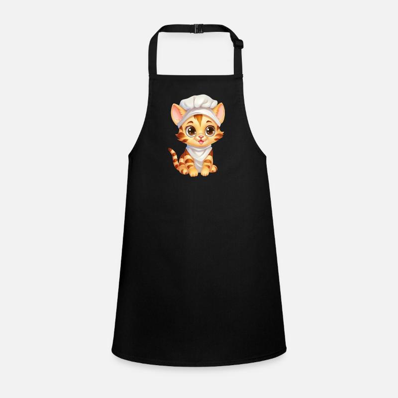 Mignon chat du Bengale Chef Comic Design Tablier Enfant