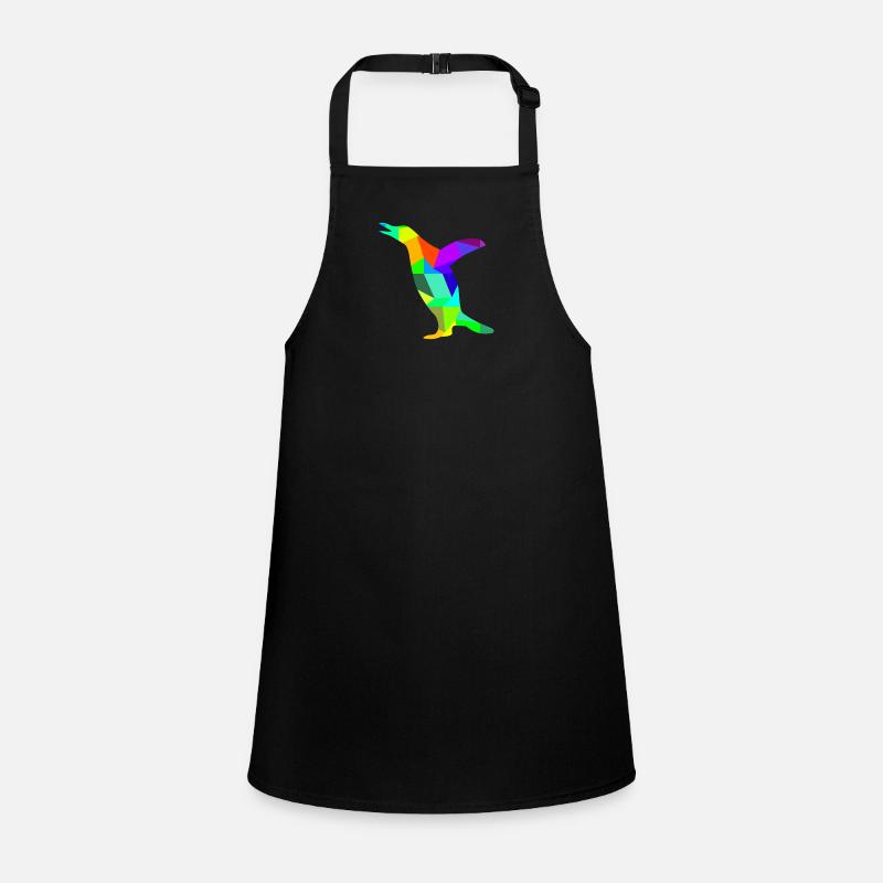 Penguin Rainbow Animals Polygon Children's Apron