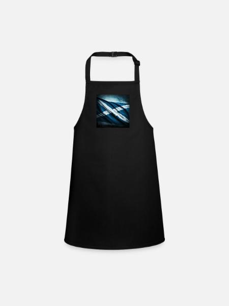 Scotland Flag Flag - Children's Apron - black - Front