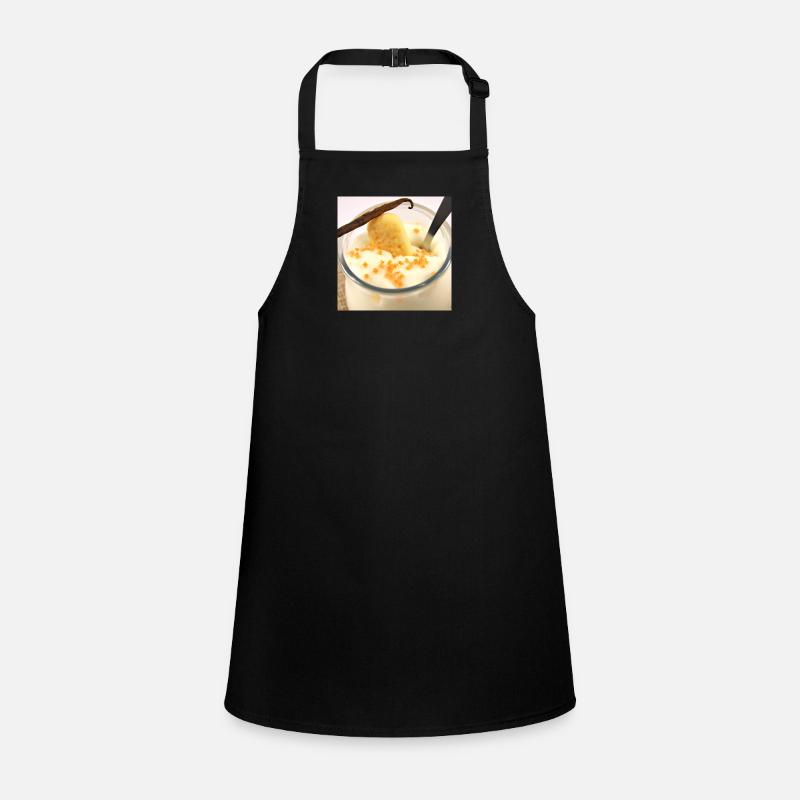 Juiciness dessert pudding in vanilla sauce Children's Apron