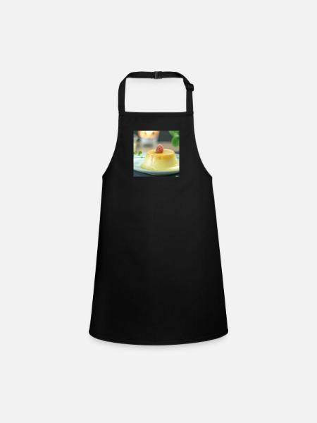 Custard in pudding - Children's Apron - black - Front