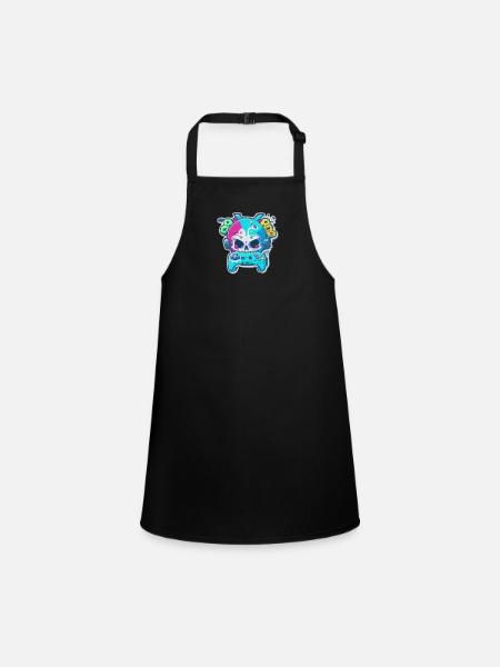 Contrôleur Skullhead - Tablier Enfant - noir - Devant