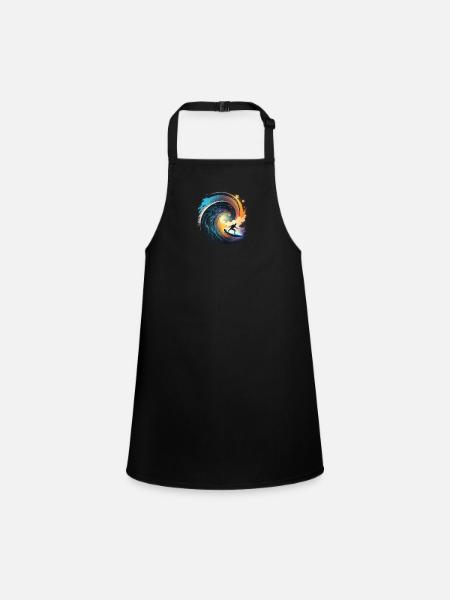 surf - Tablier Enfant - noir - Devant