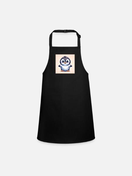 Penguins two - Children's Apron - black - Front