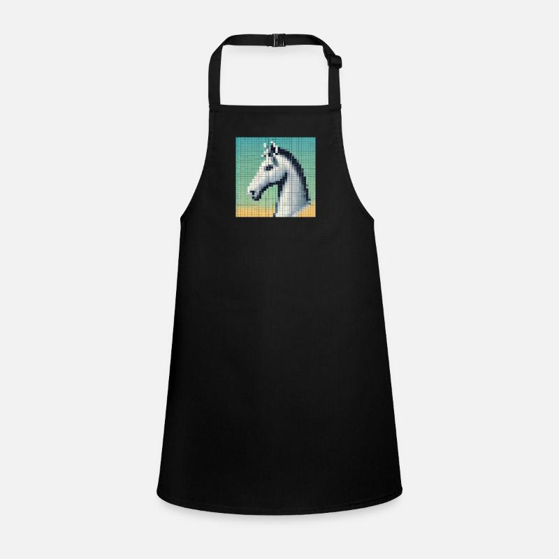 2024 Horse NFT Head Comic High Definition Children's Apron