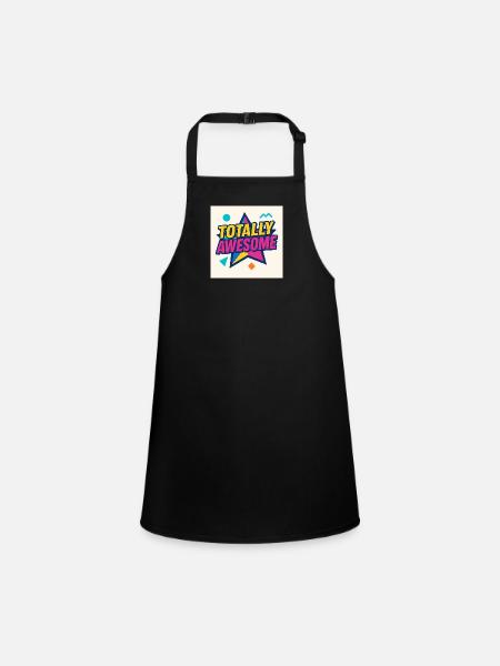 Totally Awesome – Star Power - Schürze für Kinder - Schwarz - Vorne