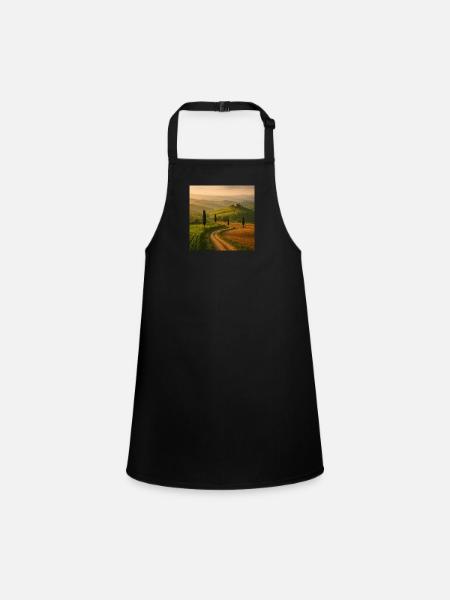 Beaux paysages - Tablier Enfant - noir - Devant