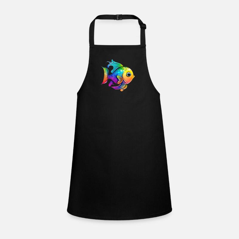 Fish Rainbow Drawing Children's Apron