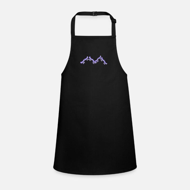 loop symbol fly square purple line Children's Apron