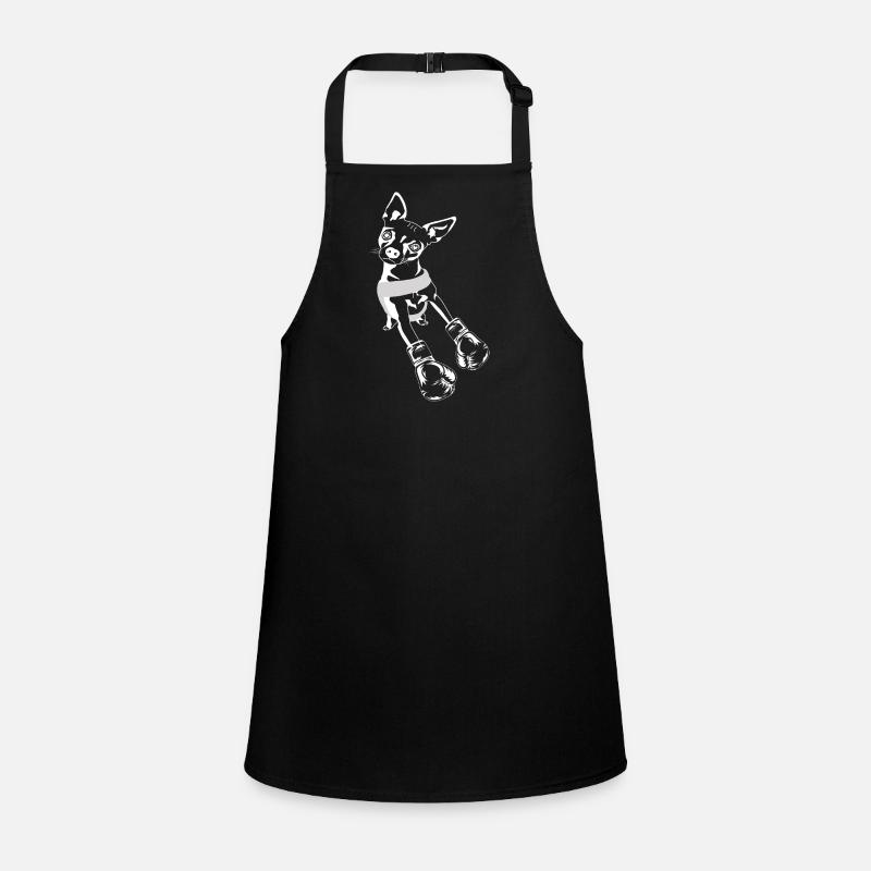 Boxer Chihuahua dog looking for sparring partner Children's Apron