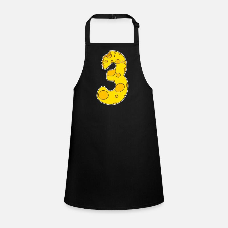 Number 3 - Three - Third Children's Apron