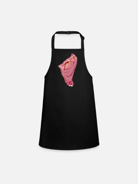Rose Moelleux - Tablier Enfant - noir - Devant
