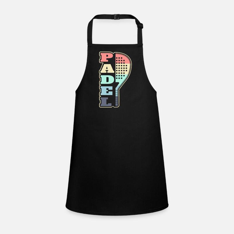 Funny Padel Racket Children's Apron