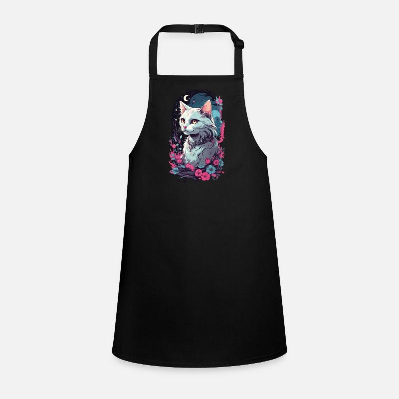 Gothique Vintage chat obscurité esthétique Tablier Enfant
