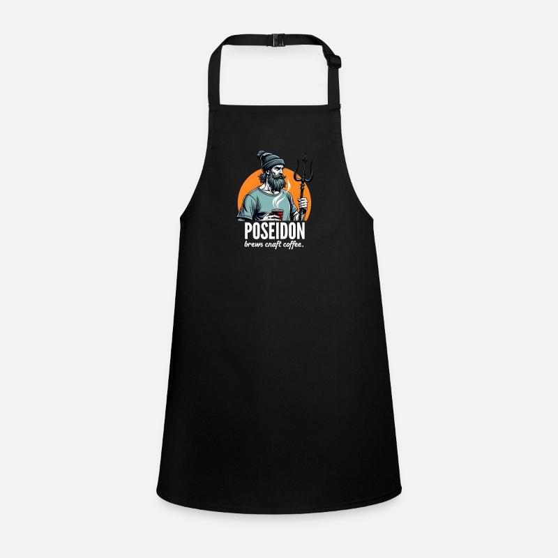Poseidon also brews Craft Coffee! Schürze für Kinder