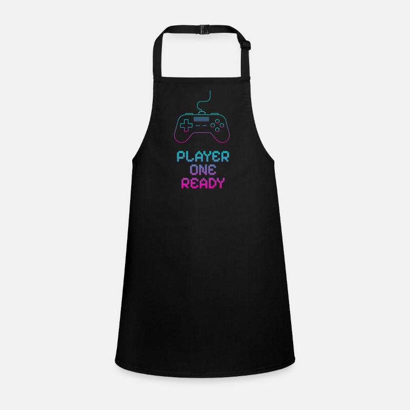 Neon Gaming Controller Design Children's Apron