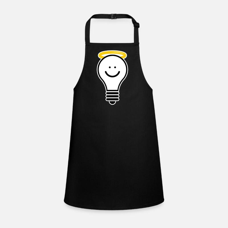 Light bulb with halo – creative light moti Children's Apron