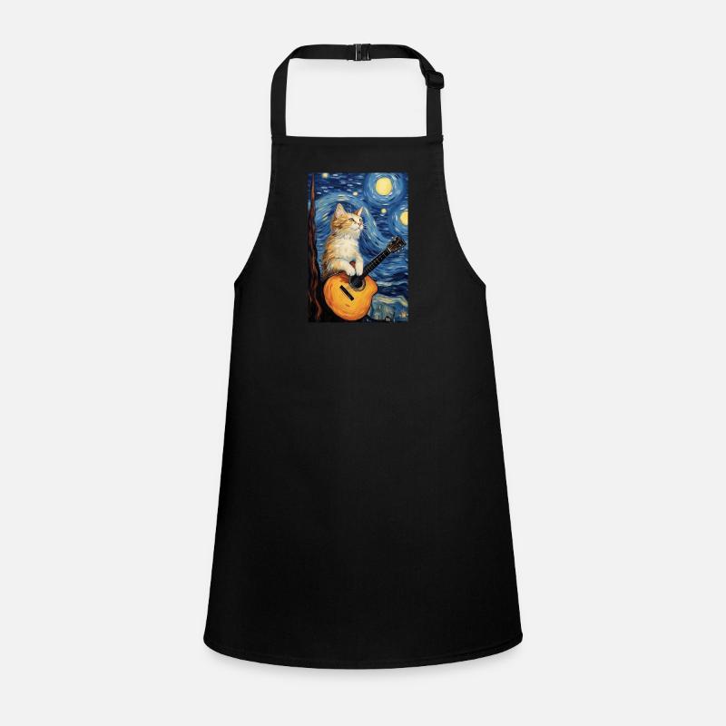 Cat Plays Guitar Children's Apron