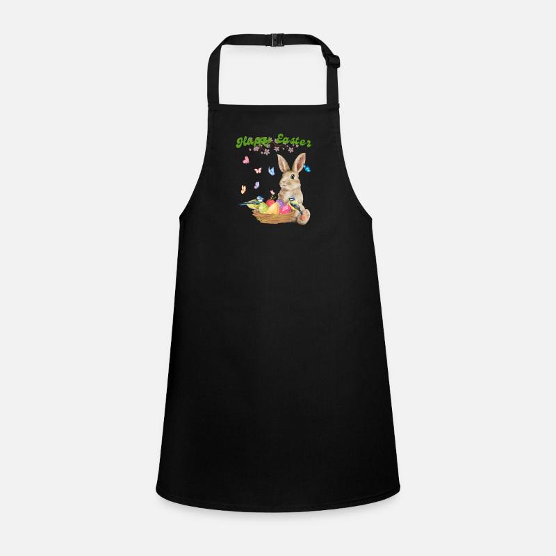 Happy Easter - Bunny with Easter Basket Children's Apron