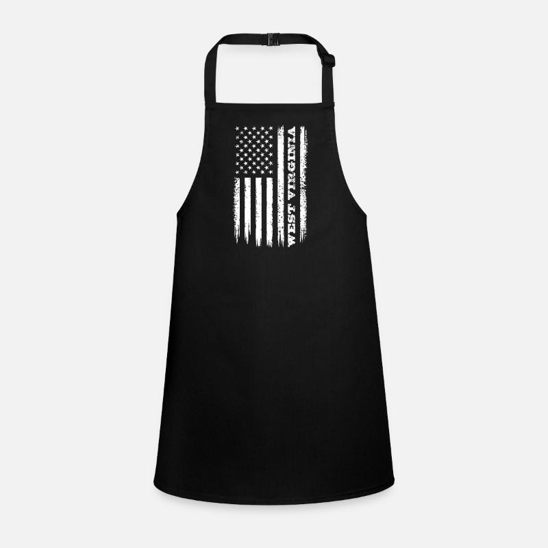 Flag USA West Virginia State Gift Children's Apron