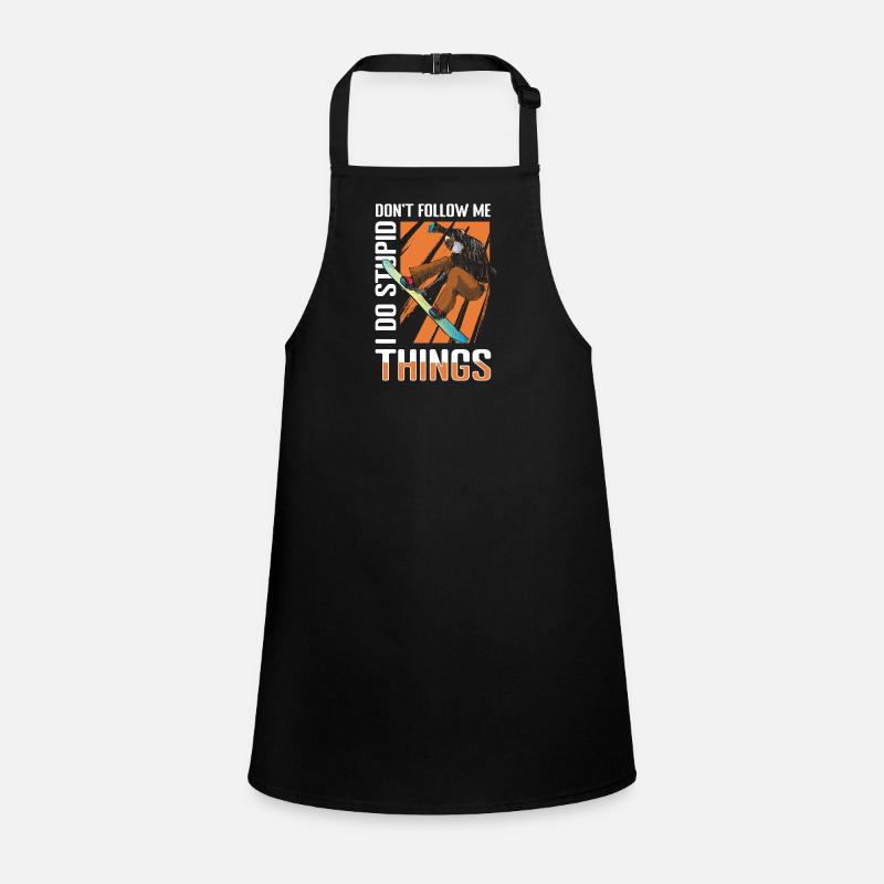 Snowboard Snow Ski Holiday Mountain Children's Apron