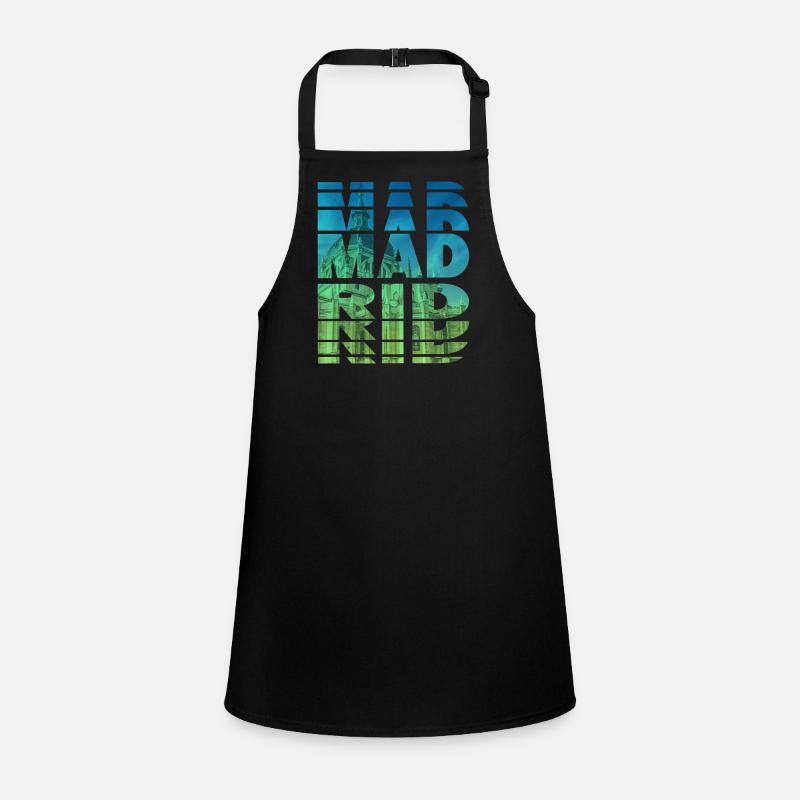 Madrid Spain City Skyline Home Love Children's Apron