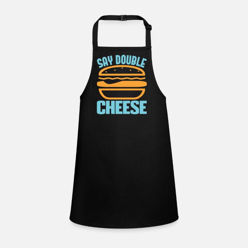 SAY DOUBLE CHEESE Children's Apron