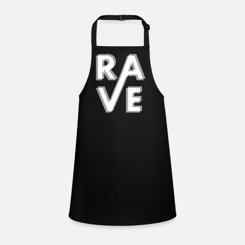 Rave Art design flou, pour raver EDM Techno House Tablier Enfant