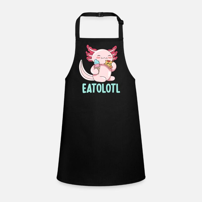 Eatolotl Pun Design for Axolotl Lovers Children's Apron