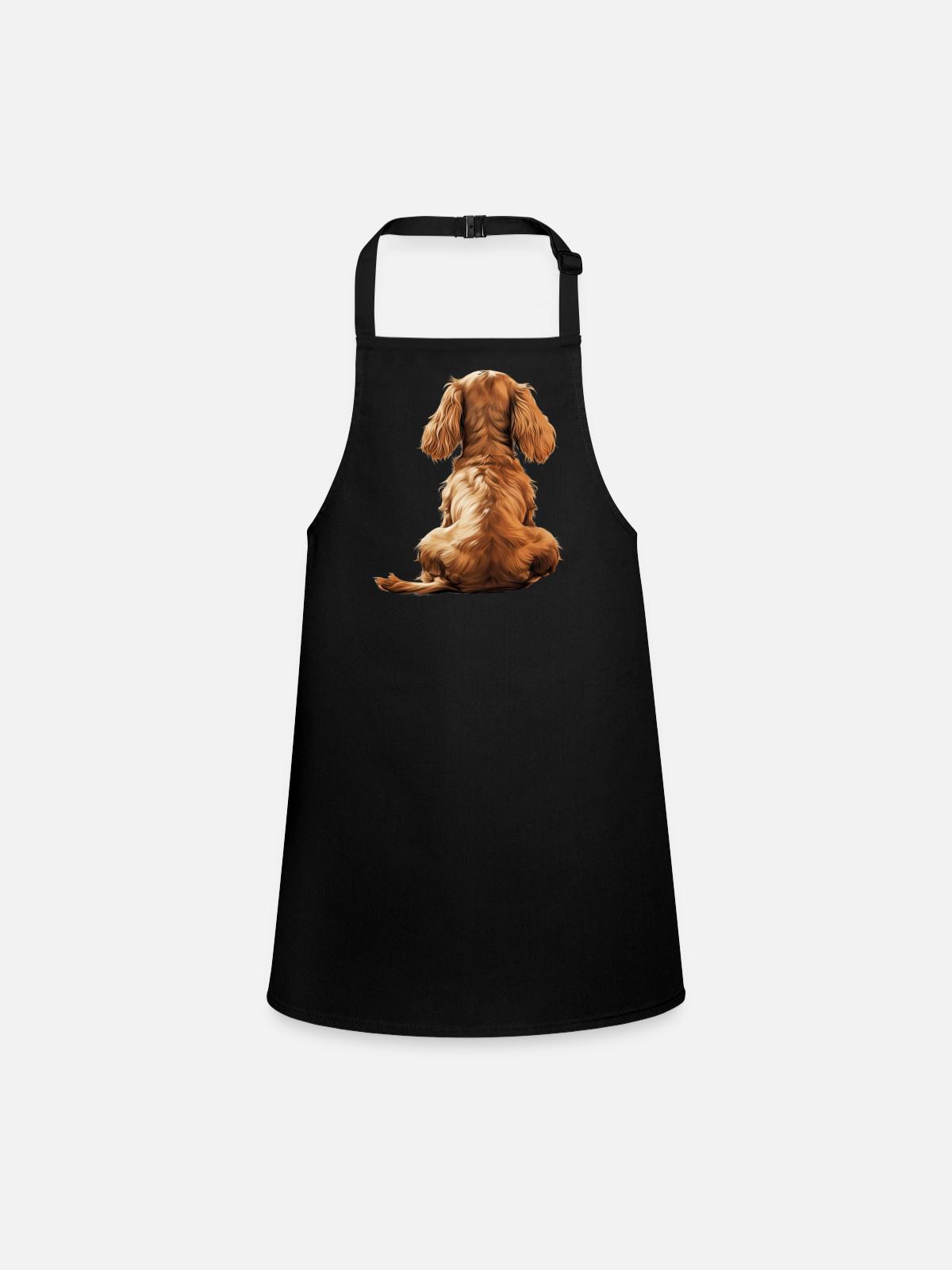 Cocker Spaniel - Children's Apron - black - Front